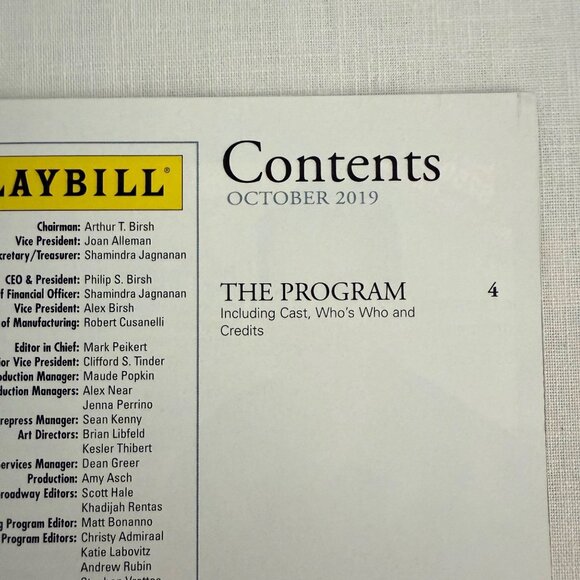 Jersey Boys Playbill October 2019 Aronoff Center Cincinnati Ohio The Four Season - Picture 10 of 13